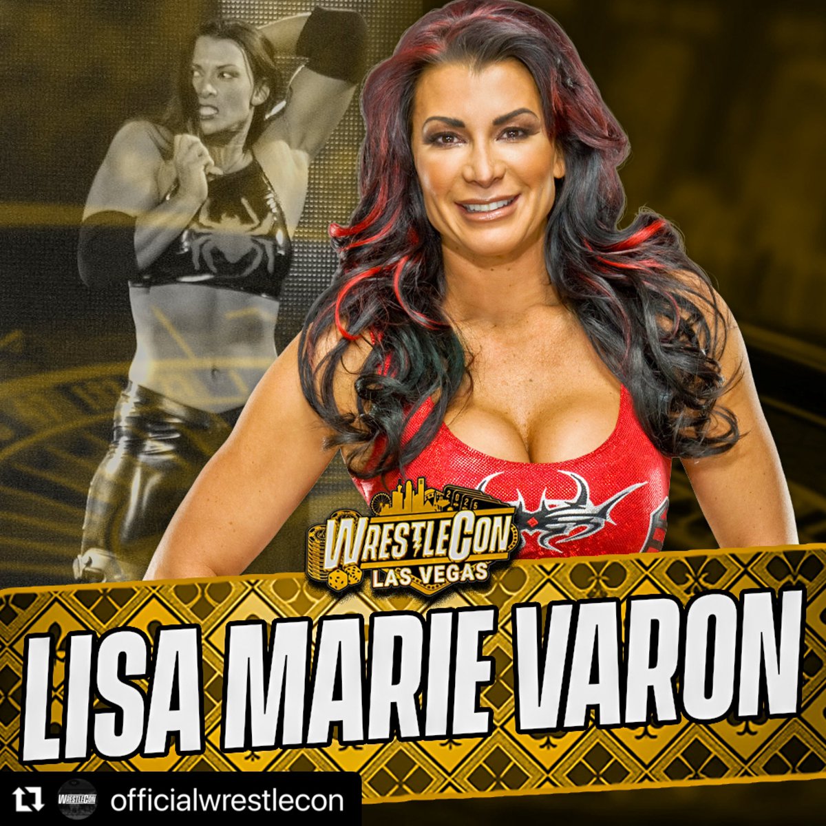 REALLiSAMARiE's tweet photo. Very excited to see everyone April 17-20 @officialwrestlecon . I will be having help at my booth by my boo, @sandiego2010 and my awesome friend, @kendal_dunn . Pre orders are availability at https://t.co/2huuQn9NtU
#LisaMarieVaron #LisaVaron #WWFVictoria #WWE #WWEVictoria #TNATara #TNAKnockout #Tara #Victoria #WidowsPeakFreak #VictoriaWebOrg #TNA #ImpactWrestling #AllTheThingsSheSaid #AintTheLadyToMessWith #WidowsPeak #SupportWomensWrestling #WomensWrestling #WomensWrestlingMatters #GAWTV #BigCartel #Collectibles #autograph #BookLisaMarieVaron #LisaMarieVaronDirect