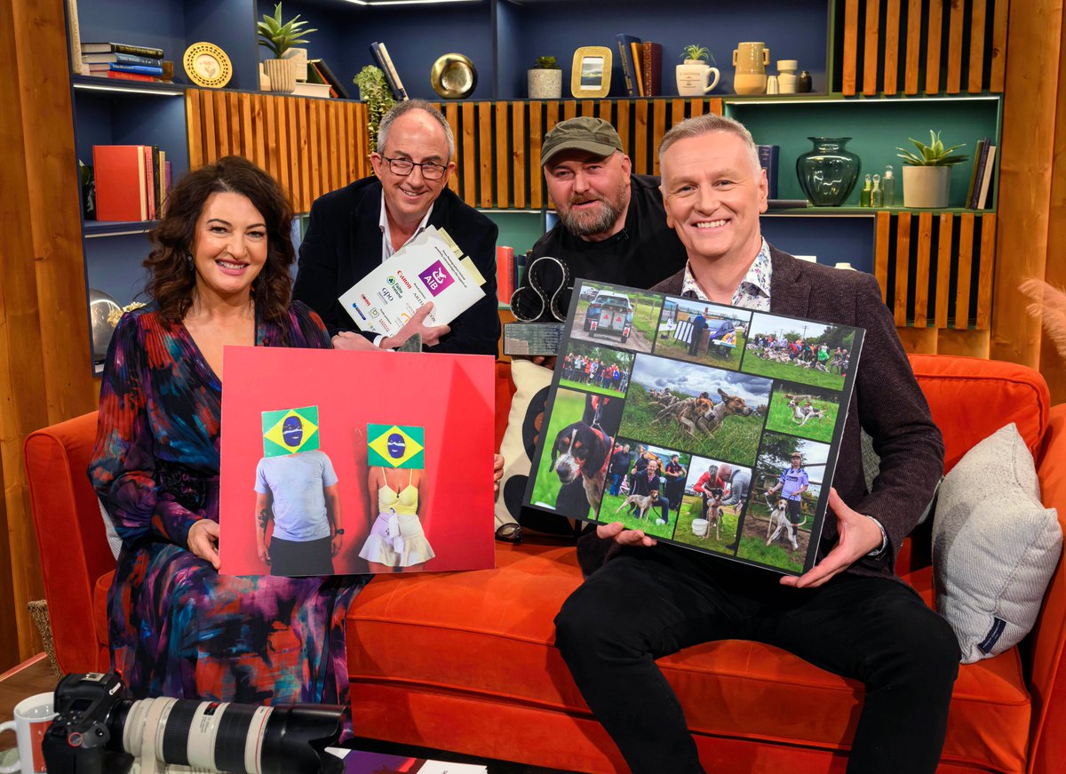David Branigan, President of Press Photographers Ireland CLG, with AIB Photographer of the Year James Crombie, who appeared with Dáithí and Maura on the Today Show RTÉ 1.  Picture <a href="/lensdan/">Dan Linehan</a> <a href="/AIBIreland/">AIB</a> <a href="/RTEToday/">Today</a> <a href="/davidbranigan/">David Branigan</a> <a href="/INPHOjames/">James Crombie</a> <a href="/PressPhoto_IRL/">Press Photographers Ireland CLG</a> <a href="/CrottyComms/">CrottyCommunications</a>