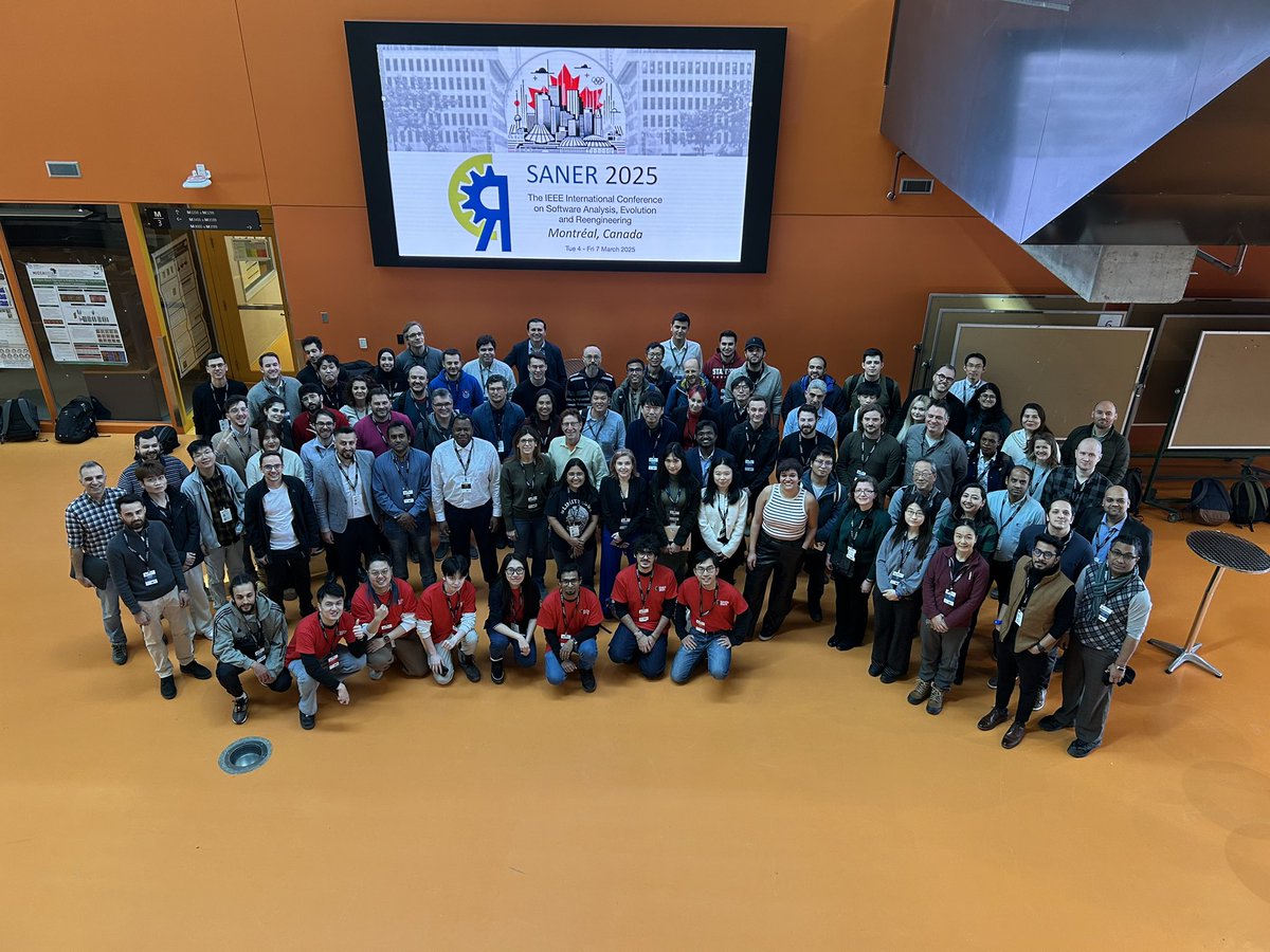 IEEE SANER (@sanerconf) on Twitter photo Family photo of the #SANER2025 conference attendees. Applause for such amazing researchers ๐โ๏ธ.#ResearchPapers #LLMs #SoftwareDevelopment Family photo of the #SANER2025 conference attendees. Applause for such amazing researchers ๐โ๏ธ.#ResearchPapers #LLMs #SoftwareDevelopment
