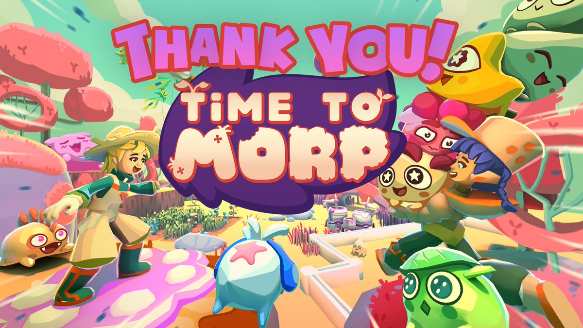 Time to Morp is officially NEW AND TRENDY!

The 1.0 update is now in your hands and you seem to be loving it! Thank you to all of you who are playing—we hope you’re petting your Morps every minute.

Don’t forget to leave a review on Steam, it helps us a lot!