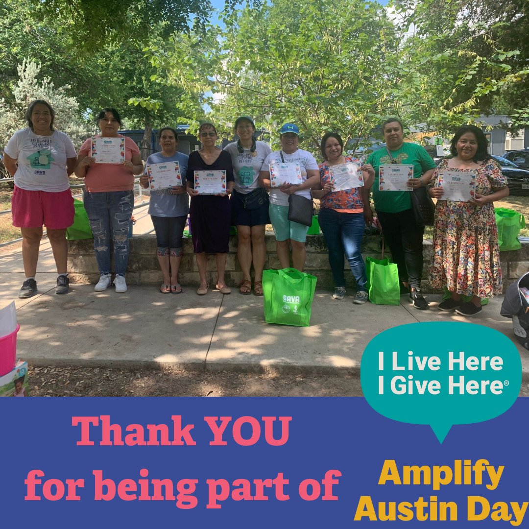 #AmplifyATX has officially come to a close! A big THANK YOU to all of our supporters, residents, staff, and board members for amplifying our work!  #AmplifyAustin #ILiveHereIGiveHere