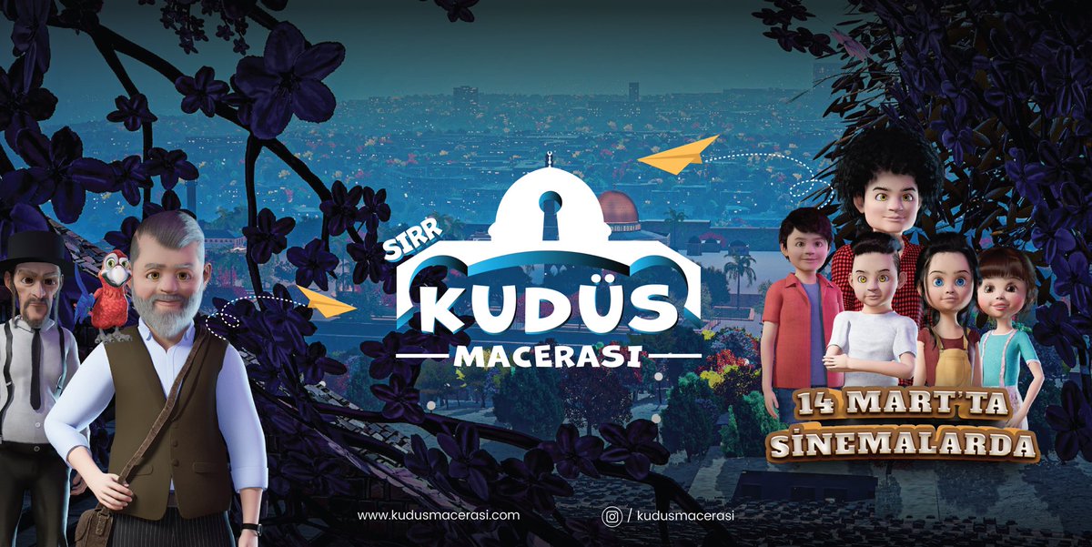 🔥 Geri sayım başladı !
 #KudüsMacerası 🎬 14 Mart’ta sinemalarda !

🎟 Sinema salonlarında daha fazla seans için desteğinizi bekliyoruz !
 AVM’lerde sinema salonuna uğrayıp Kudüs Macerası seanslarını sormayı unutmayın!
#SinemadaBuluşuyoruz
