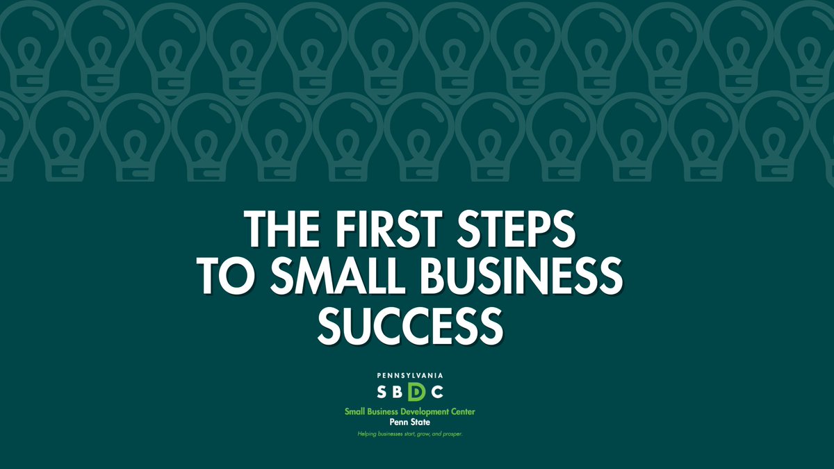 Thinking of starting a #smallbusiness? Join our #FirstSteps seminar/webinar on March 11 at 9 AM!

Get expert advice on business planning, funding, legal considerations, and more. In-person &amp; virtual options available!

Register now: pasbdc.ecenterdirect.com/events/32176