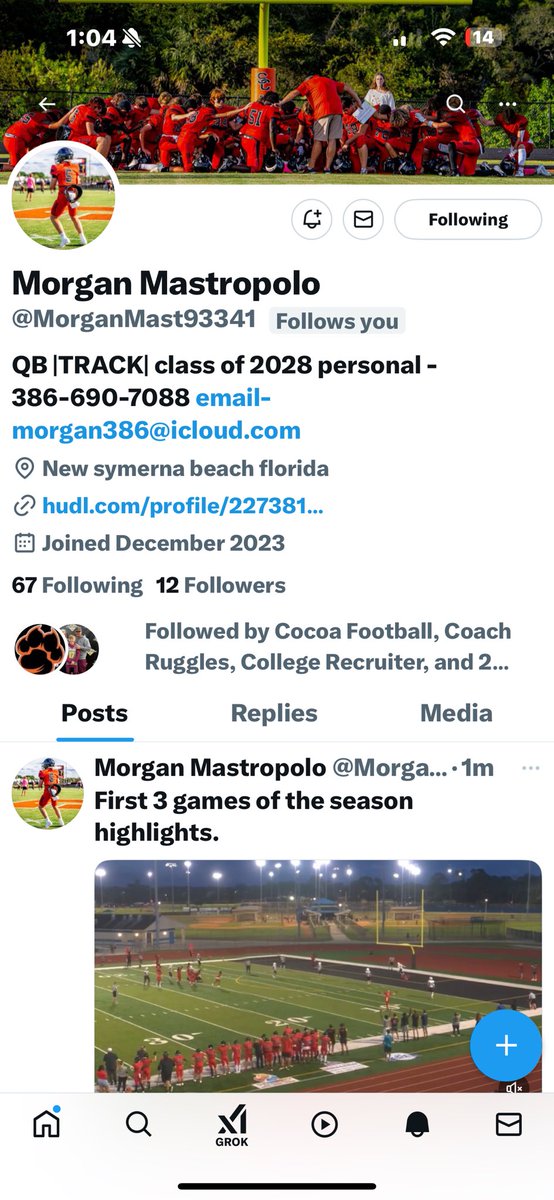 BIGHITSLIVE (@bighitslive) on Twitter photo Coaches 3 big hits live athlete on twitter playing for. <a href="/footballCudas/">Barracuda Football</a> and <a href="/johnnywilk_john/">John Wilkinson</a> check them out 3 studs learning and preparing for big seasons
.
QB - <a href="/MorganMast93341/">Morgan Mastropolo</a>
RB- @MrSh4fty
LB - <a href="/JTyree8474/">Jackson Tyree</a>
-
<a href="/FlaHSFootball/">FloridaHSFootball.com</a>
<a href="/CenFLAPreps/">Central Florida Preps</a> <a href="/fbscout_florida/">Brian Smith</a> <a href="/larryblustein/">Blustein Recruiting</a> Coaches 3 big hits live athlete on twitter playing for. <a href="/footballCudas/">Barracuda Football</a> and <a href="/johnnywilk_john/">John Wilkinson</a> check them out 3 studs learning and preparing for big seasons
.
QB - <a href="/MorganMast93341/">Morgan Mastropolo</a>
RB- @MrSh4fty
LB - <a href="/JTyree8474/">Jackson Tyree</a>
-
<a href="/FlaHSFootball/">FloridaHSFootball.com</a>
<a href="/CenFLAPreps/">Central Florida Preps</a> <a href="/fbscout_florida/">Brian Smith</a> <a href="/larryblustein/">Blustein Recruiting</a>