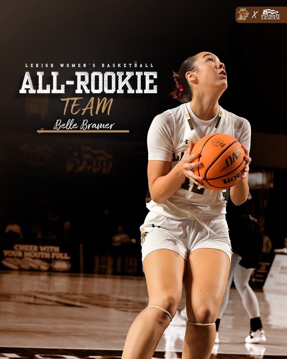 An immediate impact. Belle earns a spot on the All-Rookie team ‼️

#GoLehigh