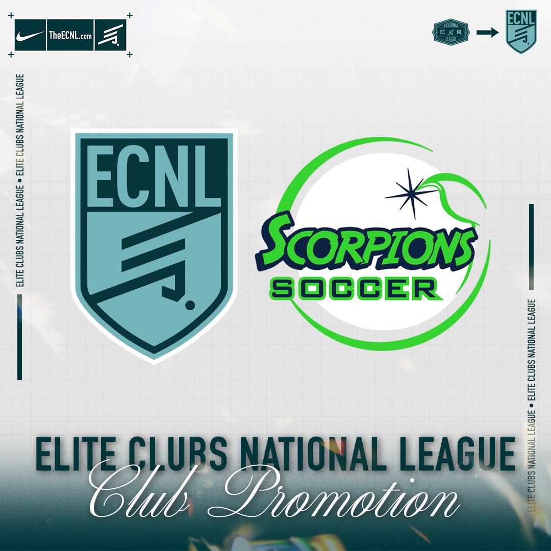 ScorpionsSoccer's tweet photo. Promoted to Boys ECNL National!!! https://t.co/KK6CoIwG1y