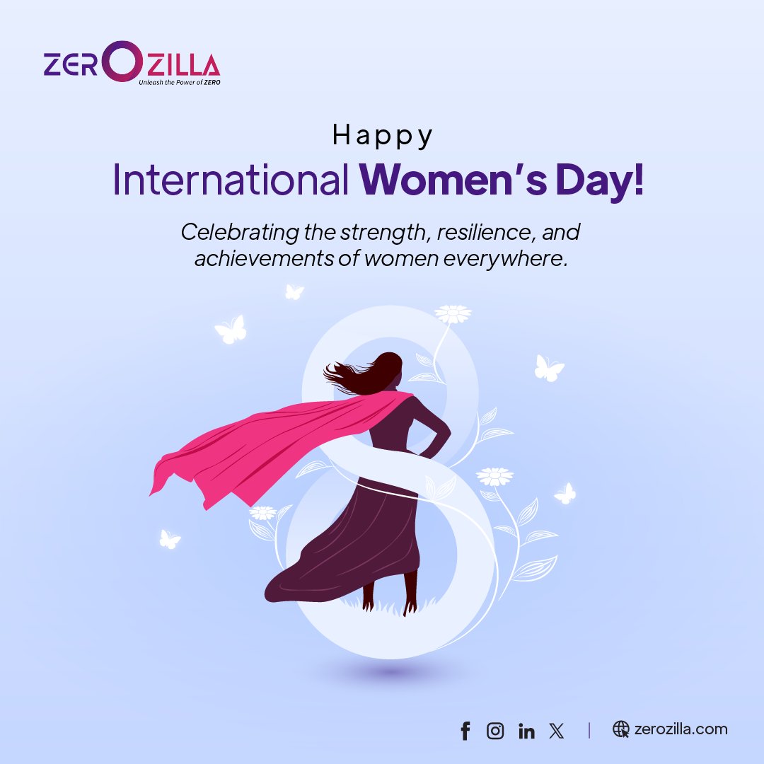 Zerozilla_com's tweet image. ZeroZilla wishes you a Happy International Women’s Day!

Today, we celebrate the power, brilliance, and resilience of women everywhere. Keep shining, keep breaking barriers, and keep inspiring! 💪

#ZeroZilla #HappyWomensDay #WomenPower #IWD2025