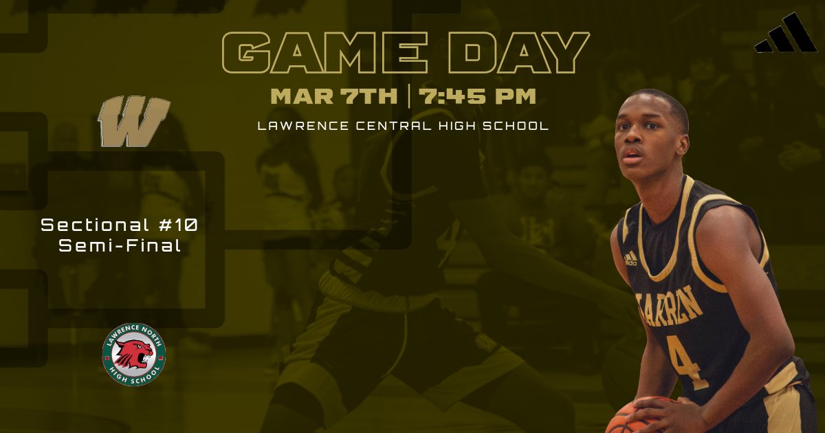 LN. Round 3. Win or Go Home. 
See you there. 

🆚: Lawrence North
⏰: 7:45 PM
📍: Lawrence Central