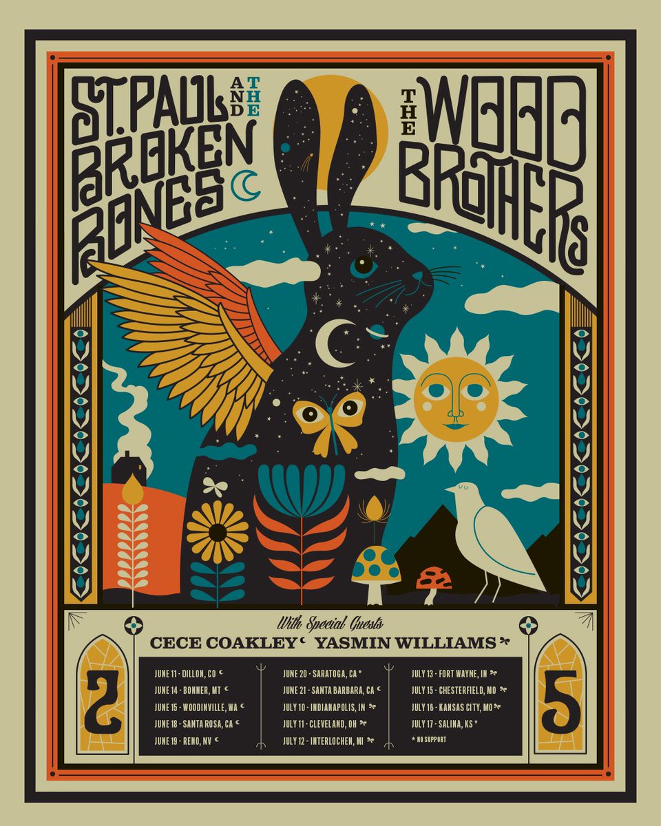 St. Paul & The Broken Bones (@stp_brokenbones) on Twitter photo Tickets for our tour w/ <a href="/TheWoodBrothers/">The Wood Brothers</a> and special guests <a href="/guitar_yaz/">Yasmin Williams</a> & <a href="/cececoakley/">Cece Coakley</a> are on sale now! A portion of each ticket sold will be donated to Impact America & American Friends of Canadian Conservation.
Grab yours: spbb.lnk.to/tour Tickets for our tour w/ <a href="/TheWoodBrothers/">The Wood Brothers</a> and special guests <a href="/guitar_yaz/">Yasmin Williams</a> & <a href="/cececoakley/">Cece Coakley</a> are on sale now! A portion of each ticket sold will be donated to Impact America & American Friends of Canadian Conservation.
Grab yours: spbb.lnk.to/tour