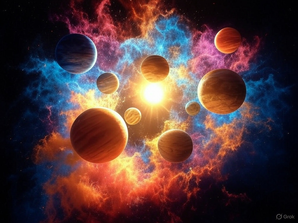 alirezashayeste's tweet photo. "Cosmic chaos dances in vibrant hues, glowing rings embrace the abyss." #AIGeneratedArt #FantasyLandscape #MysticPortal #DigitalDreamscape #SciFiArt #SurrealNature #CosmicVibes #AbstractCosmos https://t.co/AgFVVxapMW