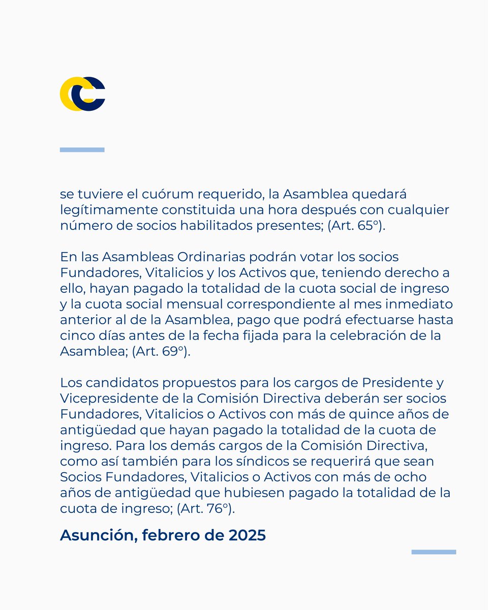 centenariopy's tweet photo. 📌 Convocatoria a Asamblea General Ordinaria https://t.co/Z0i292eNzH