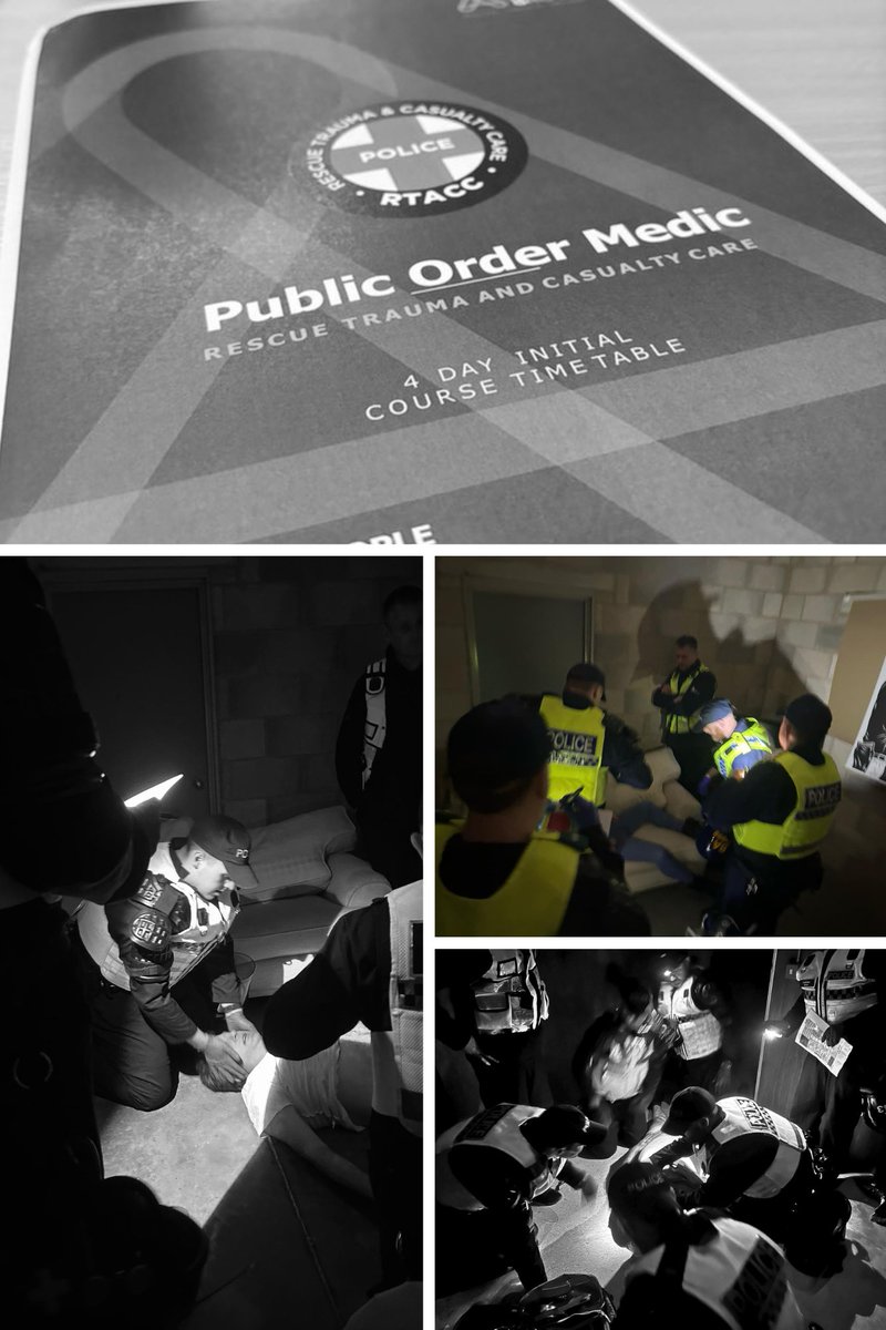 This past week S/Insp Booth and SC Hayden completed their Public Order Medic Course.

This consisted of an intense 5 day course of tactical medicine which can be used in a hostile environment such as public disorder. 

⬇️