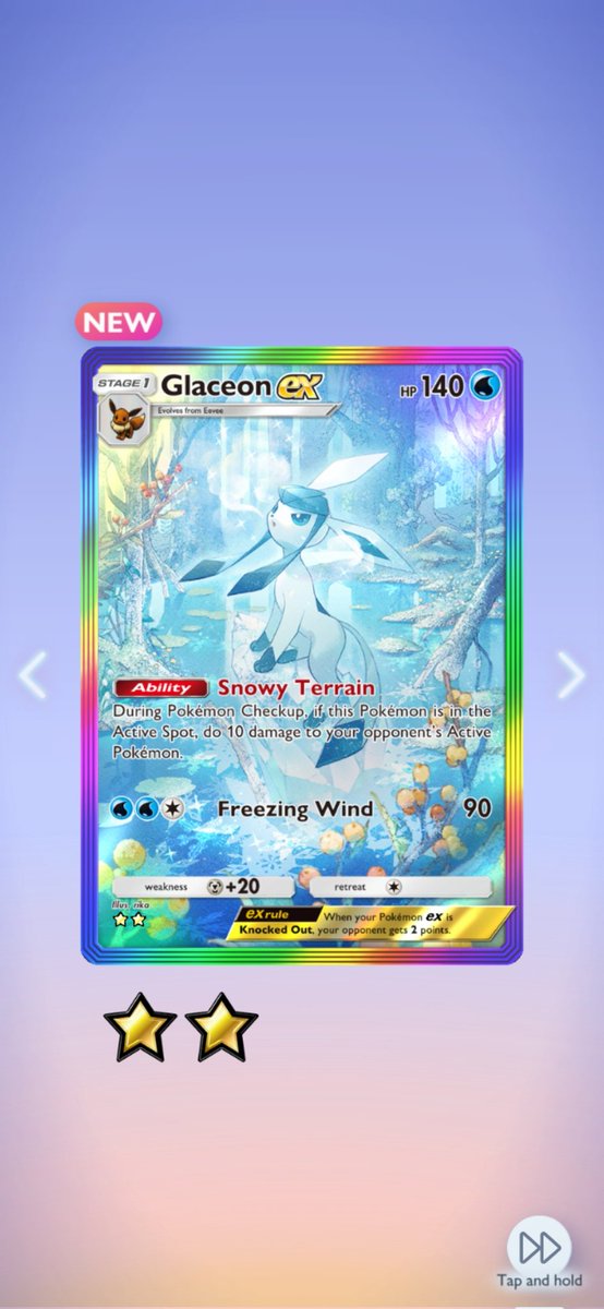 First God pack in tcg pocket plus glaceon from the pack prior