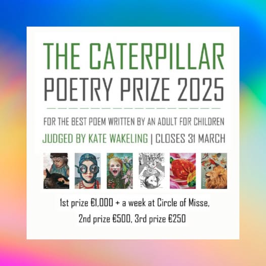 SaveAs Writers (@saveaswriters) on Twitter photo There's less than four weeks left to enter <a href="/thecaterpilla20/">The Caterpillar 🐛</a> #PoetryPrize 2025 with prizes: £1000, writing retreat, publication - head over to their website for details: bit.ly/3XzwiW6 #childrenspoetry #Competition #poemsforkids There's less than four weeks left to enter <a href="/thecaterpilla20/">The Caterpillar 🐛</a> #PoetryPrize 2025 with prizes: £1000, writing retreat, publication - head over to their website for details: bit.ly/3XzwiW6 #childrenspoetry #Competition #poemsforkids