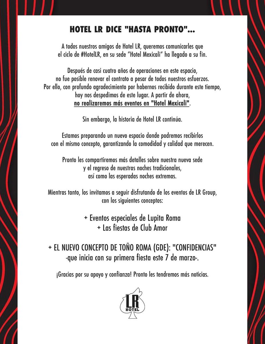 Hotel LR SW (@lrhotelsw) on Twitter photo AVISO IMPORTANTE 📢
Cualquier duda 👇🏾 55 4002 2798 AVISO IMPORTANTE 📢
Cualquier duda 👇🏾 55 4002 2798
