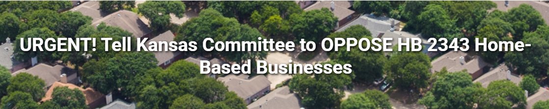 CAIadvocacy's tweet photo. Do you live in Kansas? Join @CAIsocial in opposing HB 2343, which would force all KS community associations to allow "no impact" home-based businesses in their communities. HB 2343 will be heard on March 12. Take action NOW - email the committee: https://t.co/yFEXEyEM9G #WeAreCAI https://t.co/NV4rIvIbUA