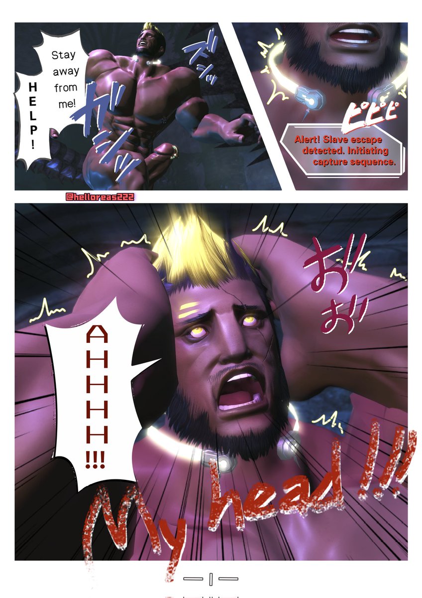 #Roegadyn #Bara #ffxivnsfw #ffxivgpose 
<a href="/CloverYuuuuu/">Yuu</a> 
*A beefy slave fought free from the demon’s grip, only to stumble into trouble. Will he escape—or is something worse waiting?    (1/4)