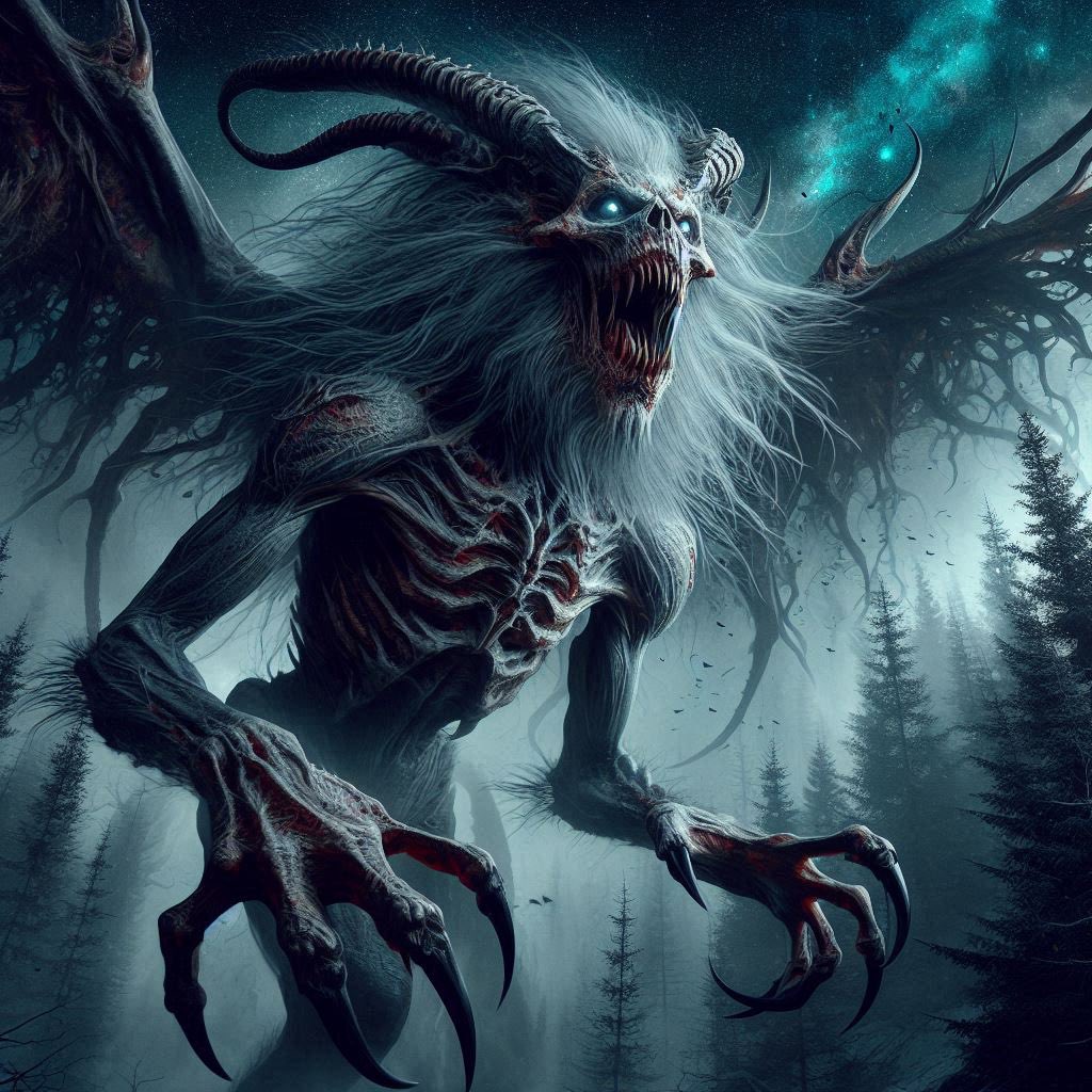 ChronsExplained's tweet photo. Witness the chilling and captivating visuals of a Wendigo, brought to life with stunning realism and a haunting background. Dive deep into the world of folklore and let your imagination run wild!
💀⚡️ #Wendigo #Folklore #LegendaryCreature #Legend #mythology #chroniclesexplained https://t.co/6oGKJkAdP5