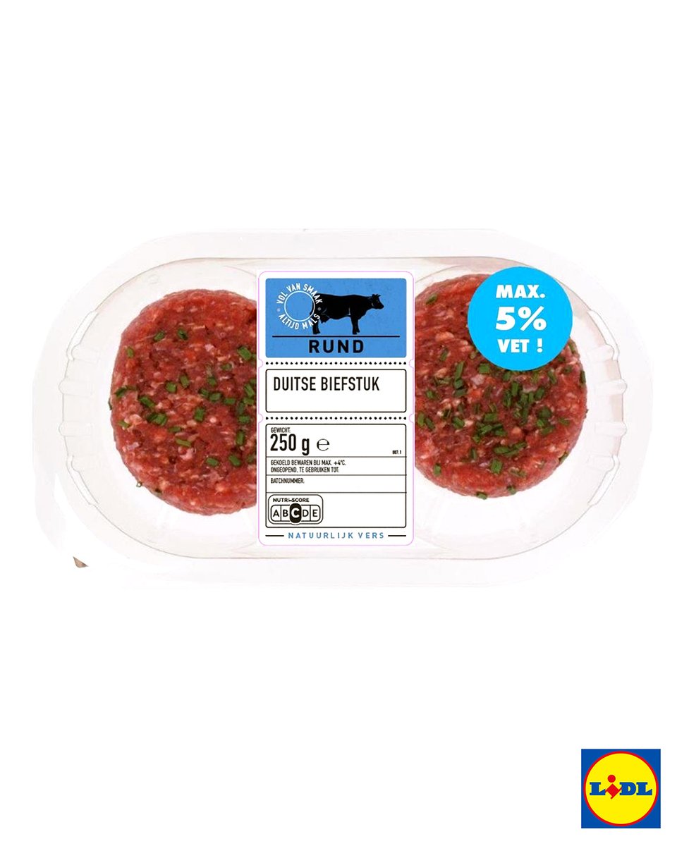 ❗️BELANGRIJKE VEILIGHEIDSWAARSCHUWING❗️

Wij voeren een terugroepactie uit voor het product “Duitse biefstuk” met houdbaarheidsdatum 13-03-2025. Meer info op Lidl.nl #nvwa #recall