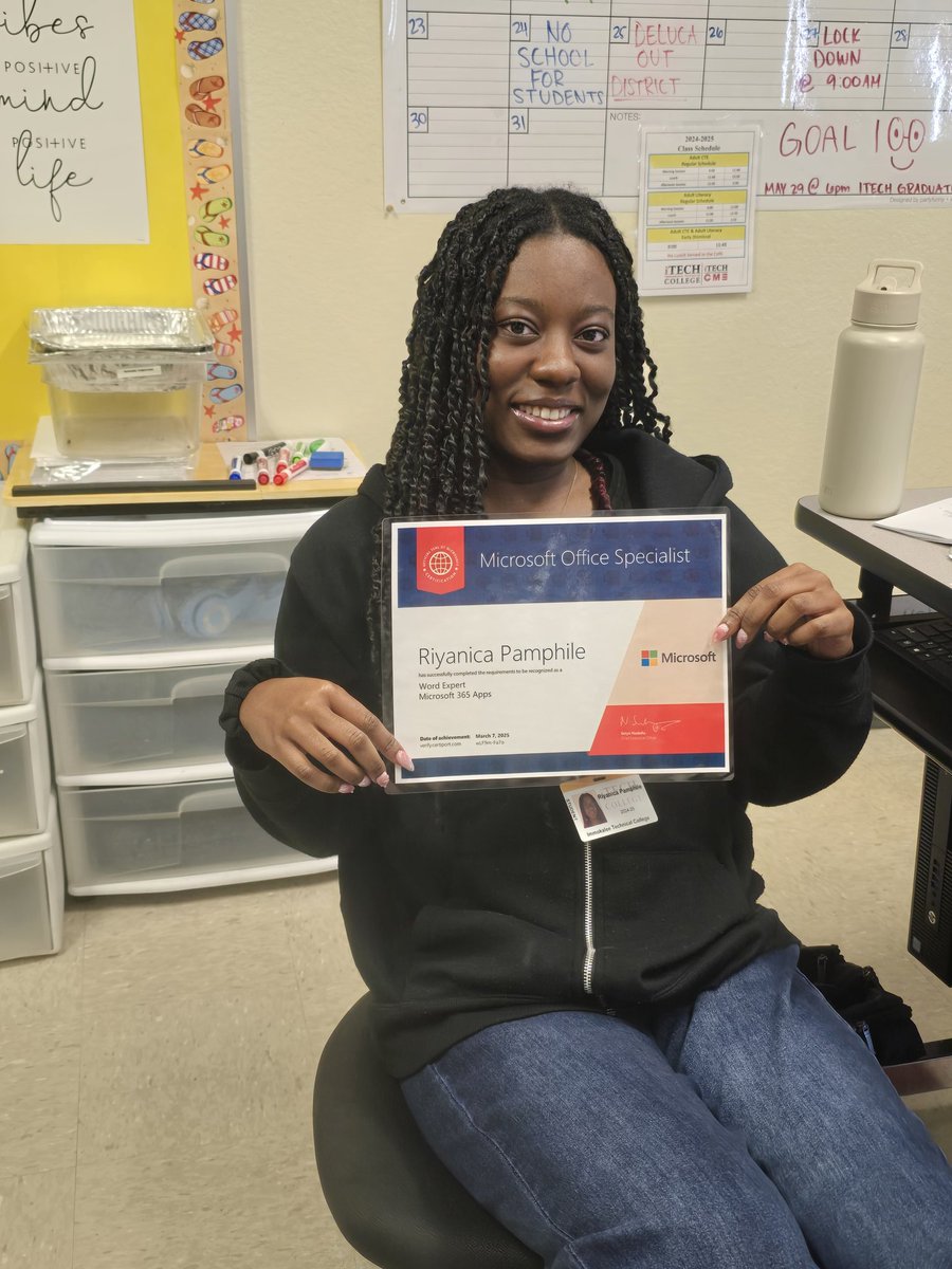MsDeLuca_iTECH's tweet image. More great news from @iTECH_College Accounting Operations has 2 Microsoft Word Experts. We rock it at @iTECH_College @Certiport @CCPS_CTE @collierschools
