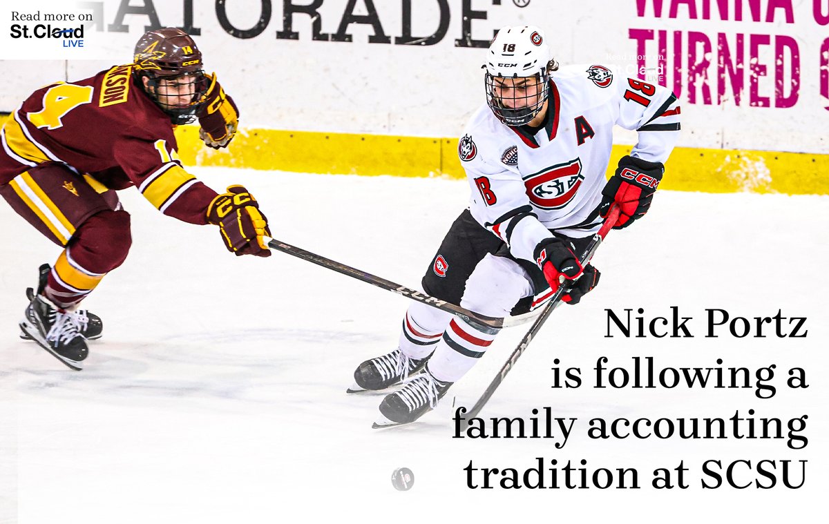 Check out <a href="/MickHatten/">Mick Hatten</a> 's feature on <a href="/SCSUHuskies_MH/">St. Cloud State Men's Hockey</a> senior and St. Cloud Tech alum Nick Portz. He's part of a <a href="/stcloudstate/">St. Cloud State</a> accounting family tradition - stcloudlive.com/sports/college… 

<a href="/SCSUHuskies/">St. Cloud State Athletics</a> | <a href="/tech_activities/">stcloudtechactivities</a> | <a href="/ISD742/">St.CloudAreaSchools</a>