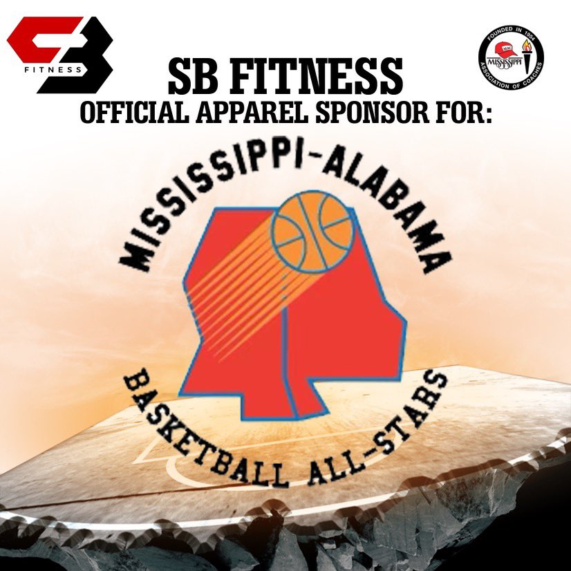 Thanks to our MS/AL Basketball official apparel sponsor,<a href="/SBFitLLC/">SB Fitness, LLC</a> for providing uniforms and gear to Team Mississippi!  🏀🗑️⭐️🧳