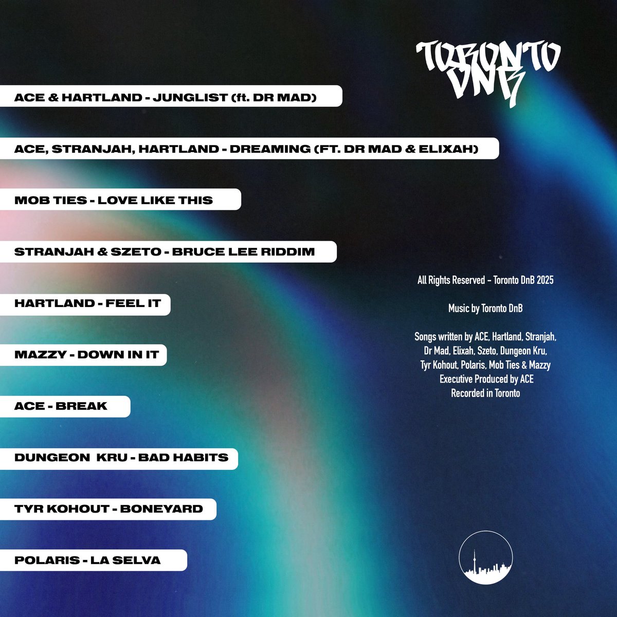 Toronto DnB, Vol. 1 💿 OUT NOW 

Out on all platforms 🌎