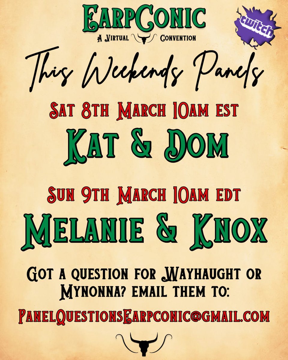 🚨📢 LOTS of information about #EarpConic's #WynonnaEarp #MarchMayhem coming atcha today.  Make sure you're staying tuned! 📢🚨