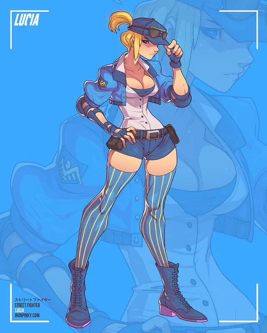 Lucia in her SFV design #streetfighter #streetfighterv #streetfighter5 #finalfight #edwinhuang 