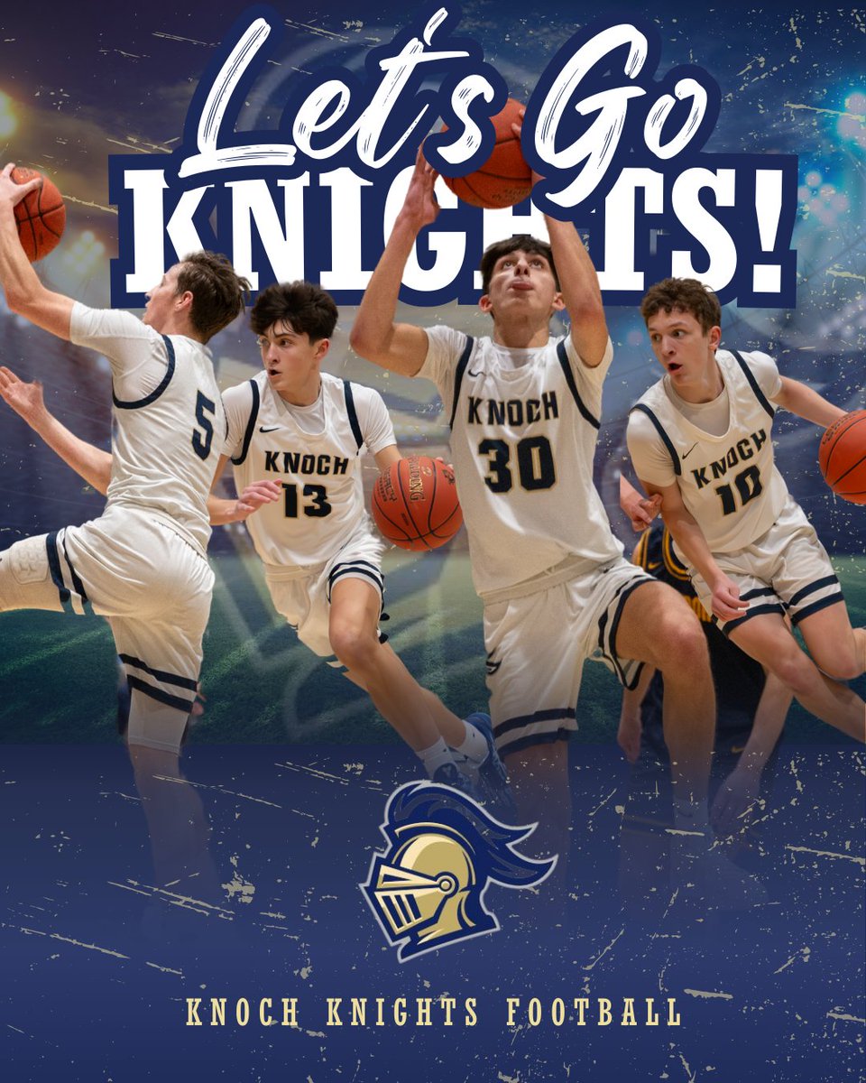 Different kind of Friday Night Lights! Good Luck at States, <a href="/KnochBoysBBall/">KnochBoysBasketball</a> !! ⚔️👊🏀