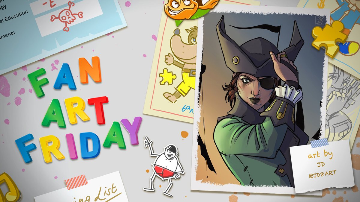Weather's getting better, but here you are again. Here to leave your usual comments while appreciating the #FanArtFriday from afar. Why not just press like, hmm? Why not show <a href="/JD8ART/">JD</a> and @eggplant_man95 your appreciation for their pirate and Banjo-Kazooie works. HMM? Hmm! Hmm.