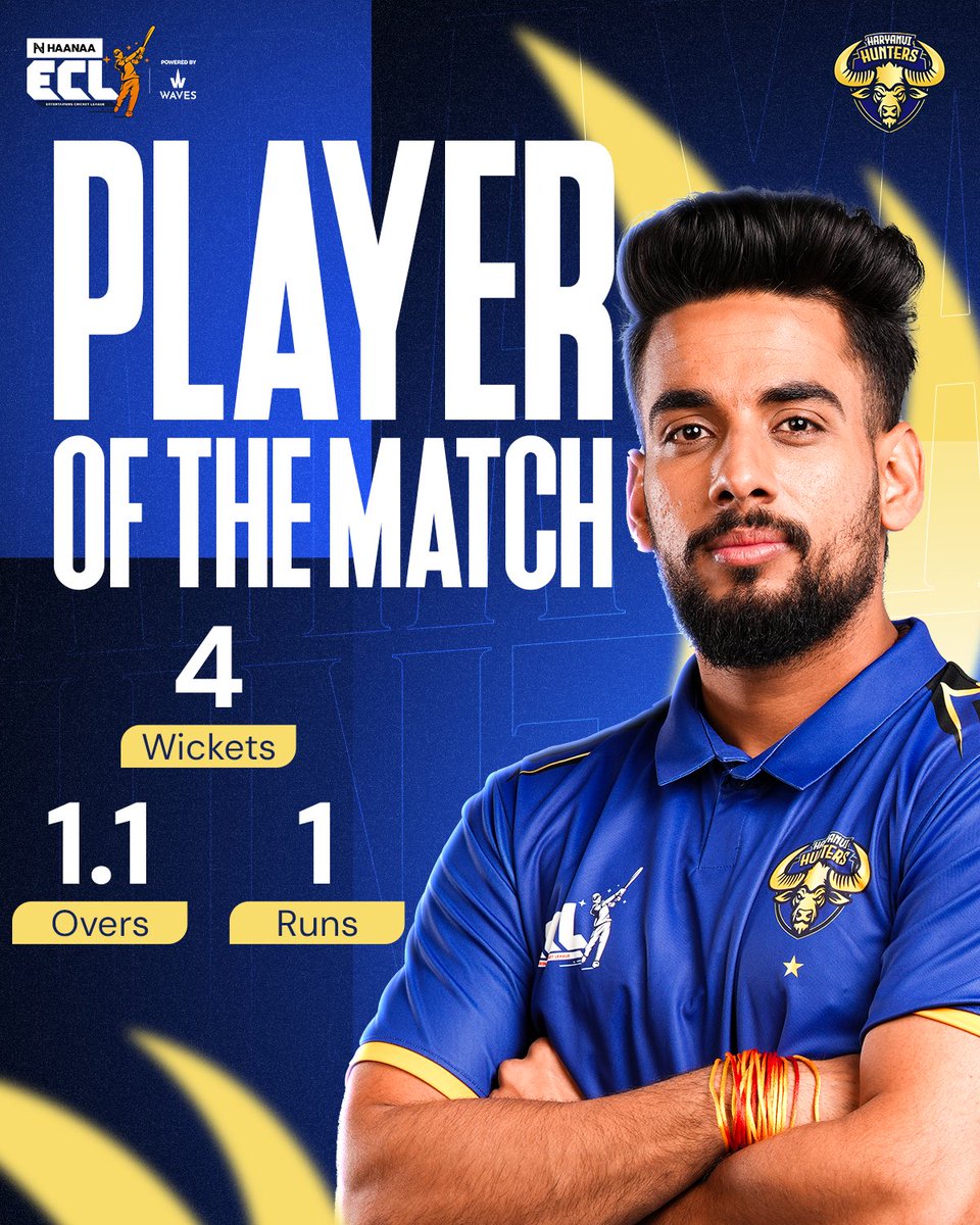 HaryanviHuntrs's tweet image. Ek hi to dil hai Anujj, kitni baar jeetoge ? 💙💛 

#anujjchaudhary #haryanvihunters #eclseason2