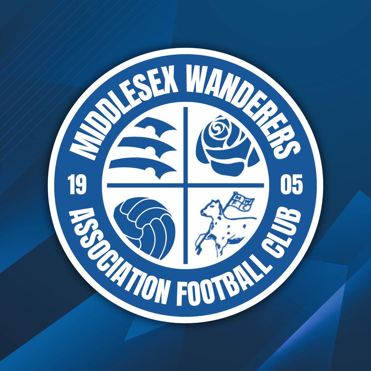 AFCMiddlesex's tweet photo. Introducing our new club badge…🥁

Middlesex Wanderers as a club are moving forward with the times and feel that the time has now arrived to give our club’s identity a much needed refresh. https://t.co/6wP8NlFs9L