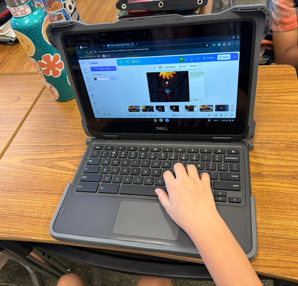 TechCoachAllen's tweet image. Loved getting to lead 3rd graders in a Space 🪐 Project this week using @CanvaEdu at @kisdjre! The students got the opportunity to show off what they’ve learned and apply fundamental technology 💻 skills while having fun! 🤩 #whyilovemyjob #KISDElemTech