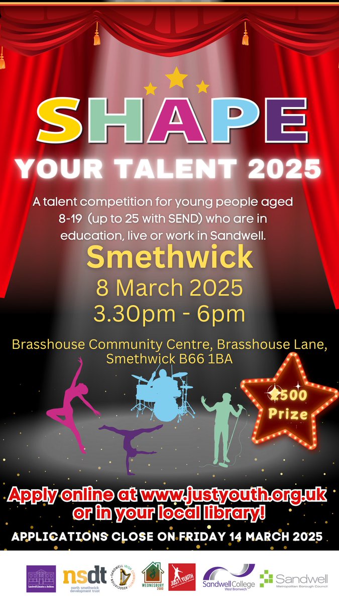 2 Auditions down 4 more to go. Next Stop Smethwick 🥳🥳 If you haven't applied you can still turn up audition. Arrive before 3pm 😊😊