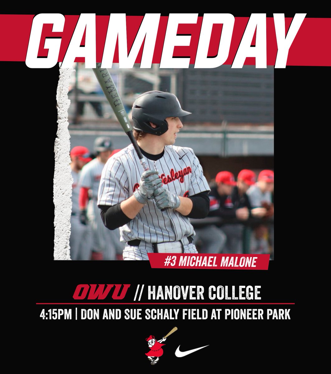 OWU_Baseball's tweet photo. Gameday in Marietta!

NCC Tournament Day 1
vs Hanover - 4:15pm 
Stream link in bio #RollShops https://t.co/jrcWZU9kxL