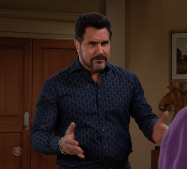 TheSpoilerGirl's tweet photo. #BoldandBeautiful Bill is mad that Luna broke the deal and saw Finn. Bill says she will go back to prison if Finn tells anyone. https://t.co/UAuM0VGBu6