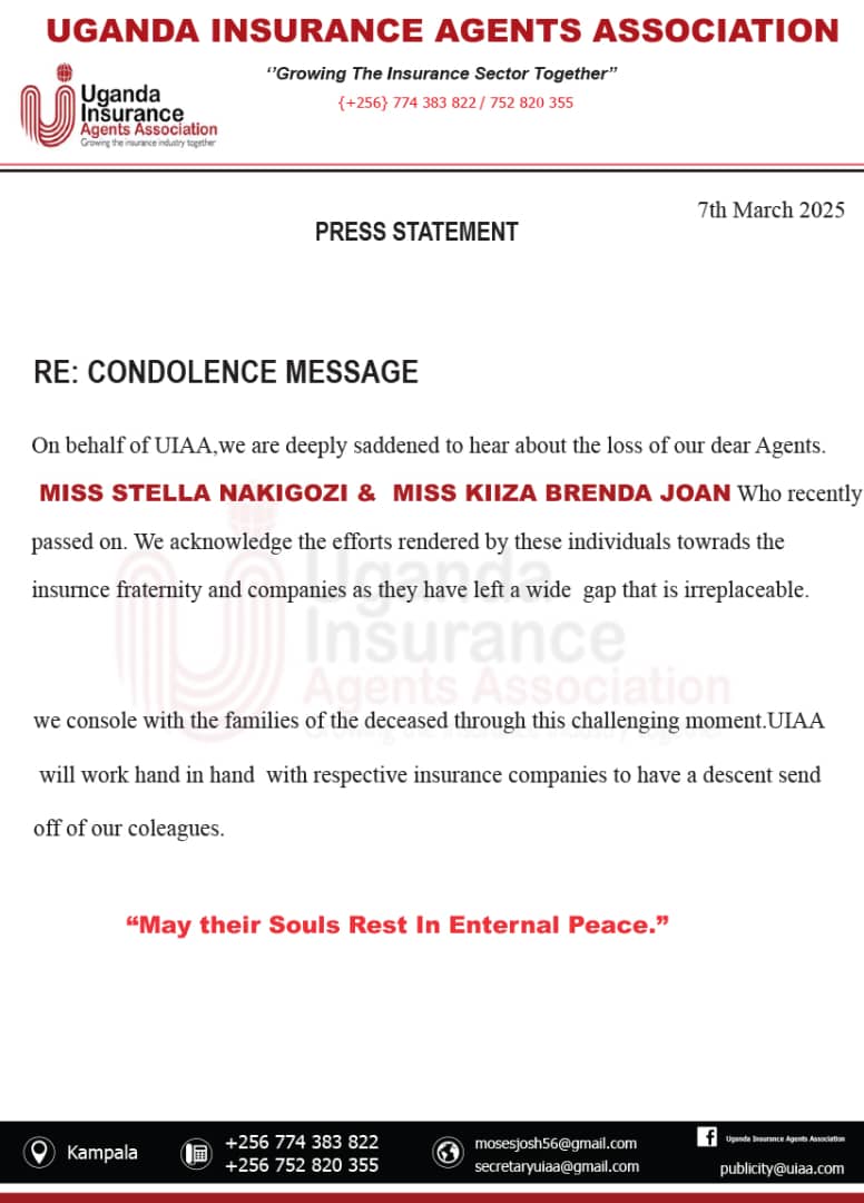 UGANDA INSURANCE AGENTS ASSOCIATION tweet media