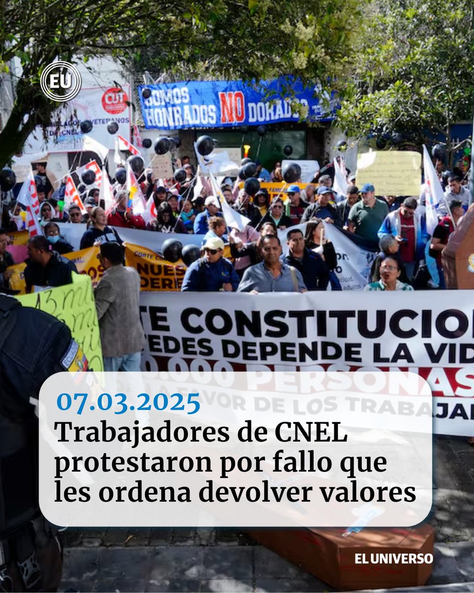 El Universo (@eluniversocom) on Twitter photo #CNEL | Piden que jueces atiendan ampliación y aclaración de la sentencia que ordena devolver más de $ 79 millones. ow.ly/vv0O50VcTAI #CNEL | Piden que jueces atiendan ampliación y aclaración de la sentencia que ordena devolver más de $ 79 millones. ow.ly/vv0O50VcTAI