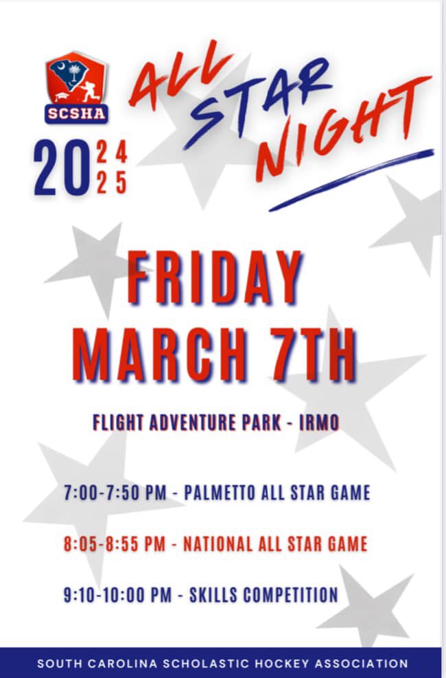 Pippi_Clark's tweet photo. Nate (@Nate_K_Clark) plays in the SC High School Varsity (National) All-Stars game, tonight!

SC State #Hockey Finals commence, tomorrow. https://t.co/fdpBmfznhG