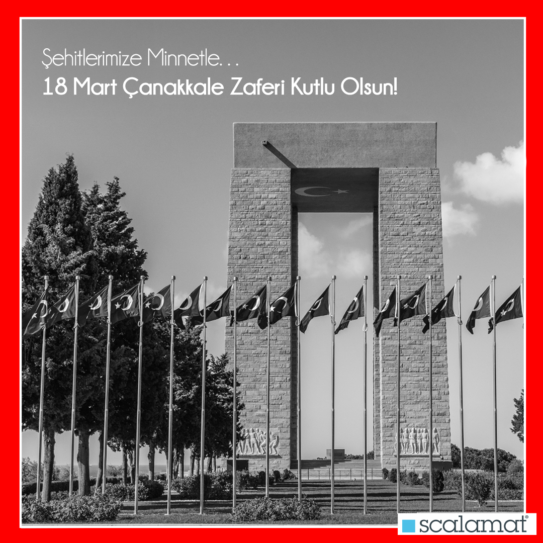 Şehitlerimize minnetle… 18 Mart Çanakkale Zaferi kutlu olsun!

#Scalamat #ÇanakkaleZaferi #18Mart
