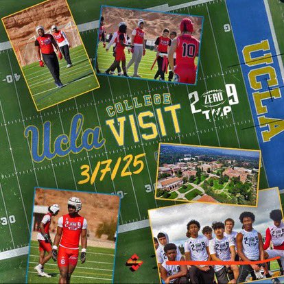 Super exited for my first college visit today at UCLA.

6’3” 195lbs 27’ tight end

<a href="/themikesaffell/">Michael Saffell</a> <a href="/BrandonHuffman/">Brandon Huffman</a> <a href="/BUFootball/">Baylor Football</a> <a href="/DrewMehringer/">Drew Mehringer</a> <a href="/CoachStrick8/">Strick</a> <a href="/SimpsonU_FB/">Simpson U Football</a>