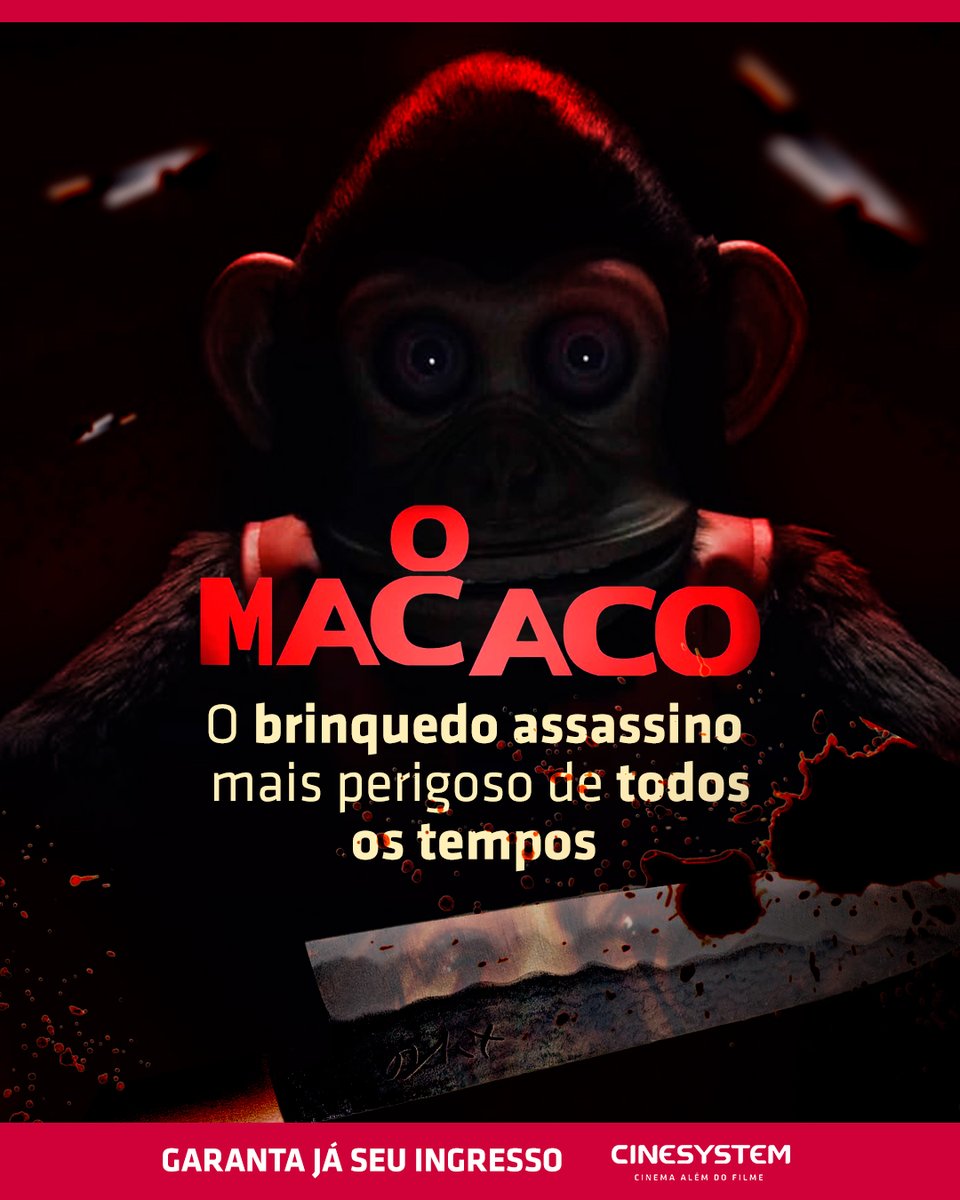 #OMacaco não vai dar descanso, afinal todo mundo vai morrer!​

Garanta já seu ingresso 🐵​

Ingressos no link da bio. ​

#CinemaAlémDoFilme #HojeNaCinesystem