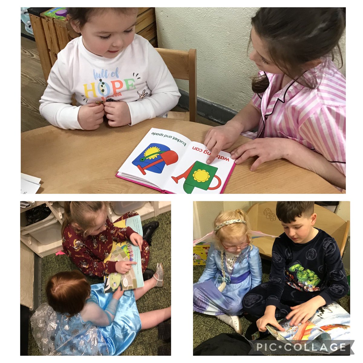 CaldiNursery's tweet image. 💚⭐️Today the Y3️⃣ children came down to read 📖 to the Nursery children #bighearted #welovereding #WorldBookDay @LiftSchools @CNicholson_Edu @vianclark @mrsrmurad ⭐️💚