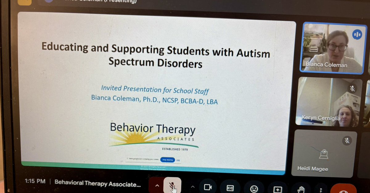 A special thank you to Dr. Bianca Coleman from BTA for spending time with our staff the past two days providing vital professional development &amp; strategies to provide a supportive environment for our students!