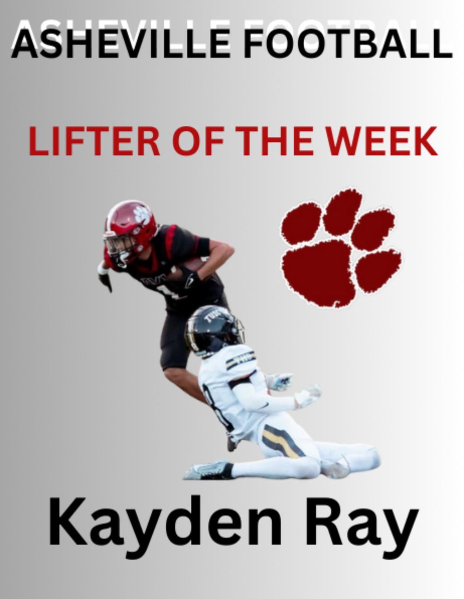 We had one of the best weeks in the weight room in the past couple of years! Had a lot of guys get after it every single day but one young man stood above the rest. The Lifter of the Week goes to Jr. WR/DB Kayden Ray! #CougarPride #TheHigh