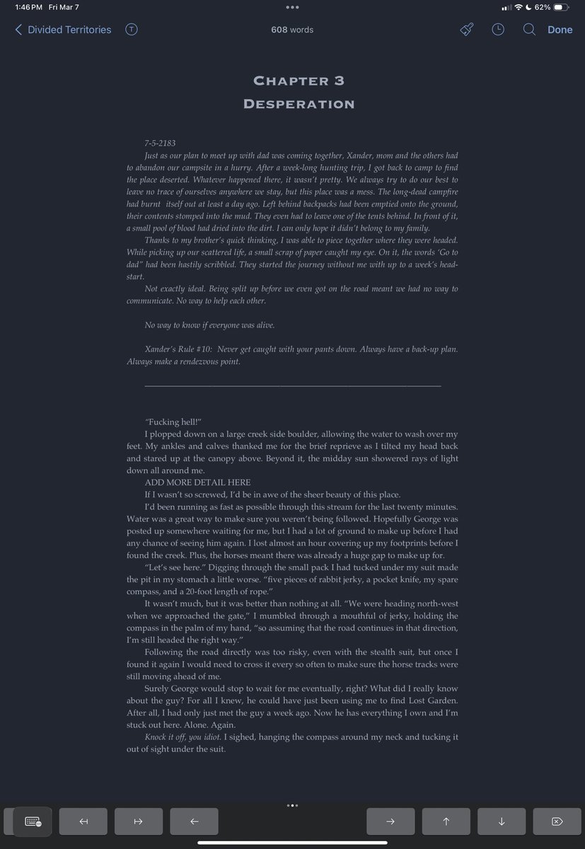 Manic_ID's tweet photo. Working on chapter 3 of Divided Territories of America. If you’d like to read the first 2, a link to my discord server is in my bio. I’m giving them away for free on there.

#WritingCommunity #writers #author #writersnetwork #amwriting #writinglife #bookmarketing https://t.co/NUHUEpUIgL