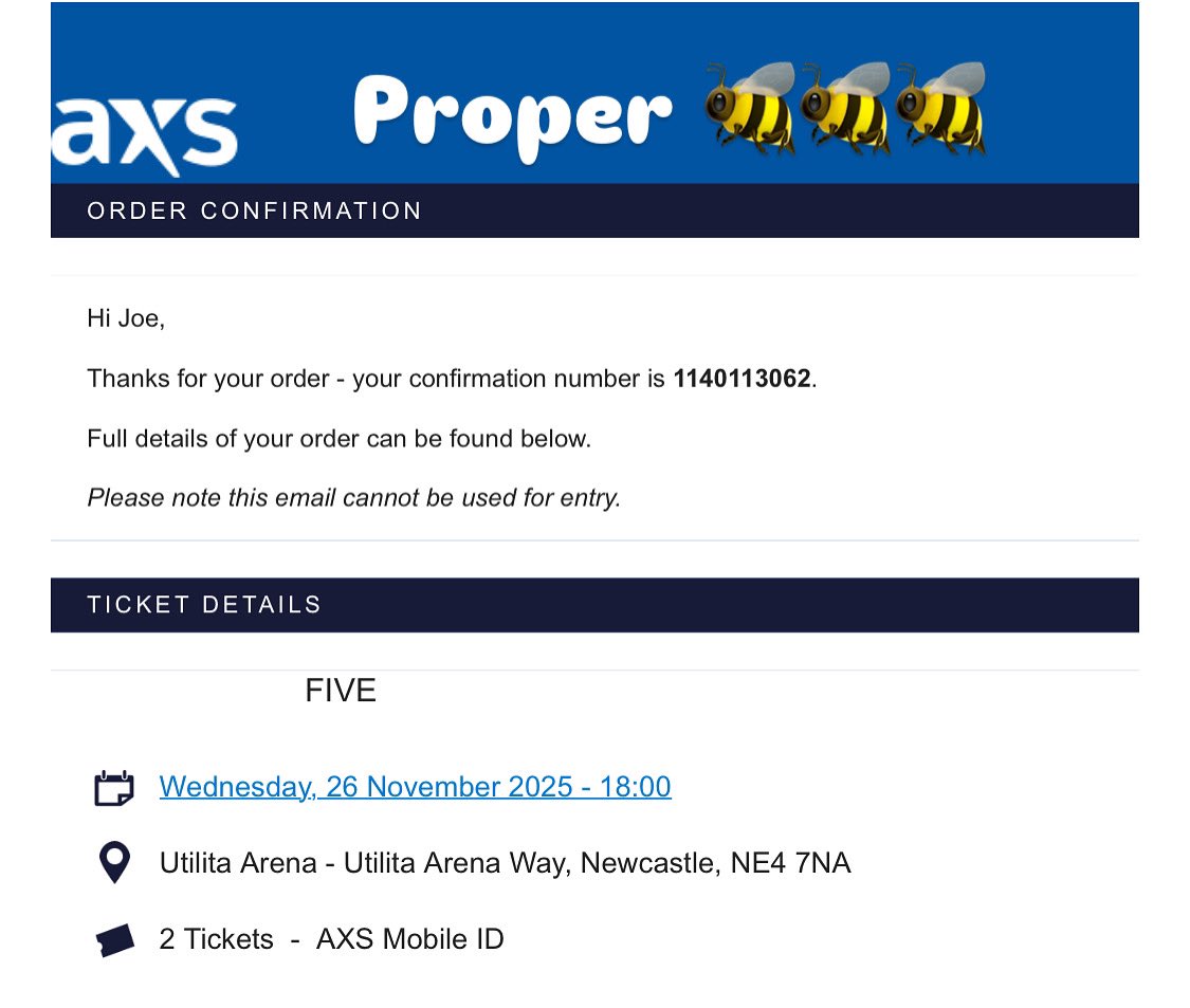 5! watcha waiting 4? <a href="/itsfiveofficial/">Five</a> 
Thank god for additional dates! 🔥