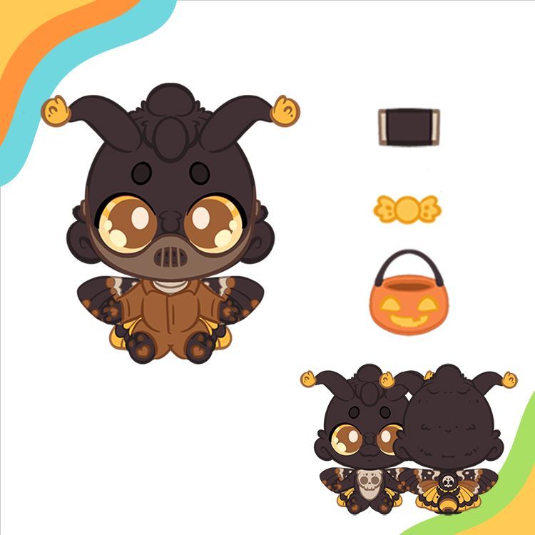 Bring our Death's-Head Hawkmoth plush to life! 
~
Dottie comes with 3 magnetic props and 3 costume pieces 🍬 Shares appreciated to bring this Halloween plush to life!

buff.ly/KTcJVg6 
🎃
#plushies #halloween #deathshead