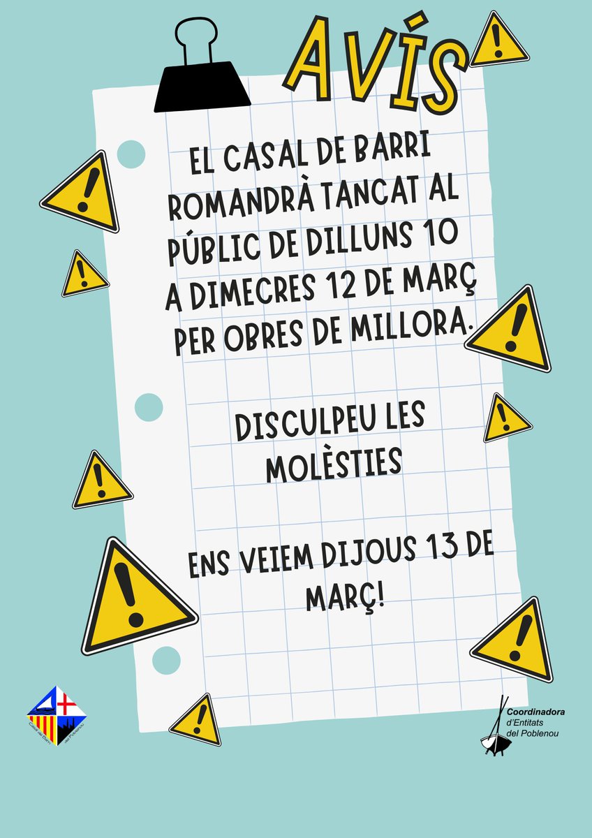 Casal de Barri del Poblenou (@cbarripoblenou) on Twitter photo 